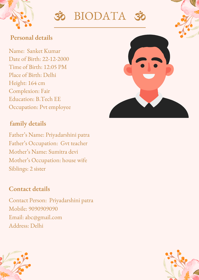 Biodata Design